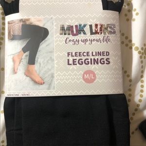 Muk Luk fleece leggings.